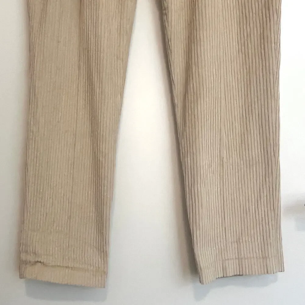 Piombo Lightweight Beige Corduroy Pants 33